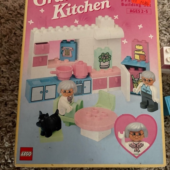 LEGO 2551 - Duplo: Playhouse - Grandma's Kitchen - 1992 - with Original Box - Picture 2 of 8